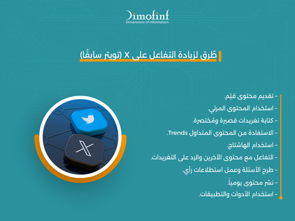 طرق لزيادة التفاعل على X