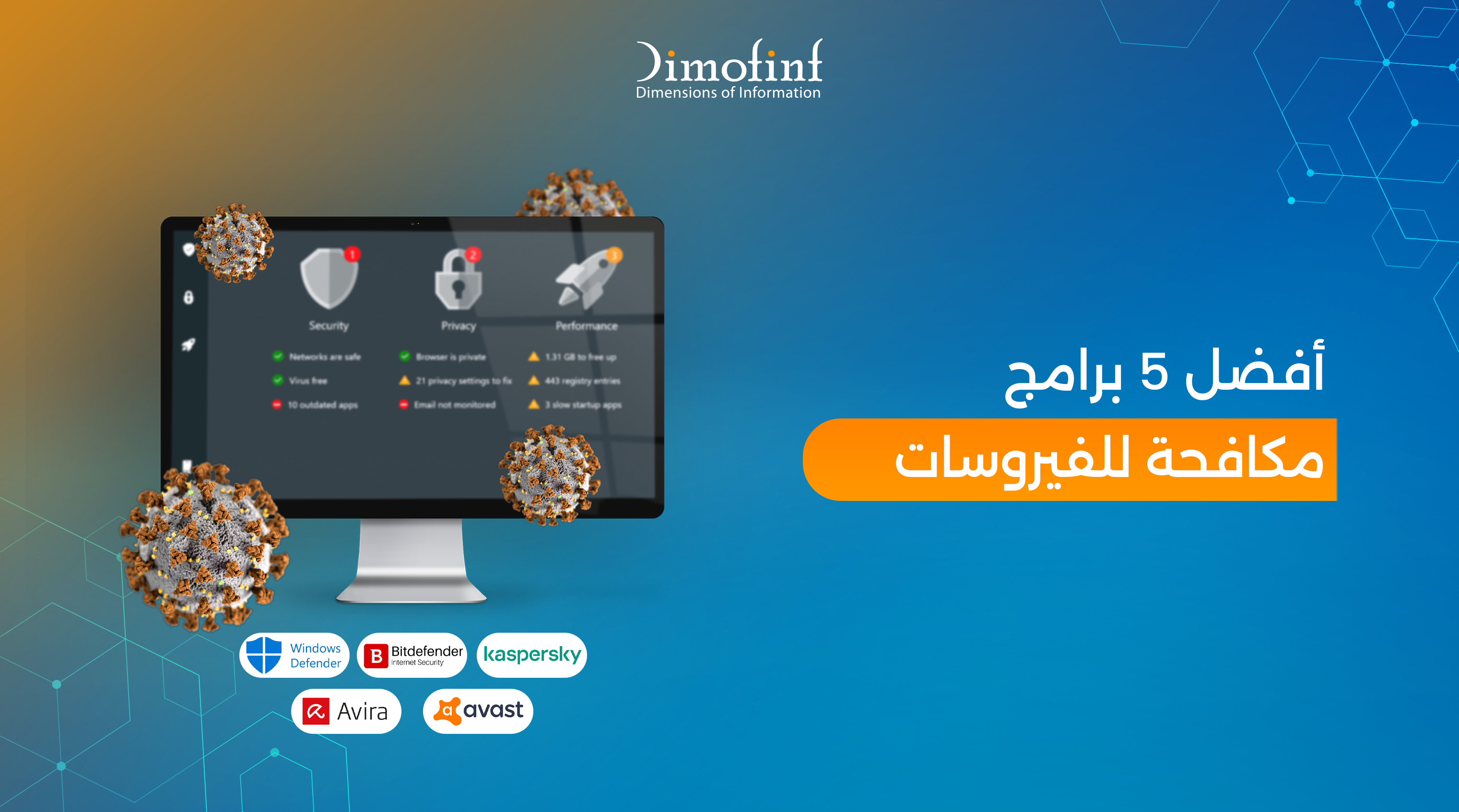 أفضل 5 برامج مكافحة للفيروسات في عام 2025