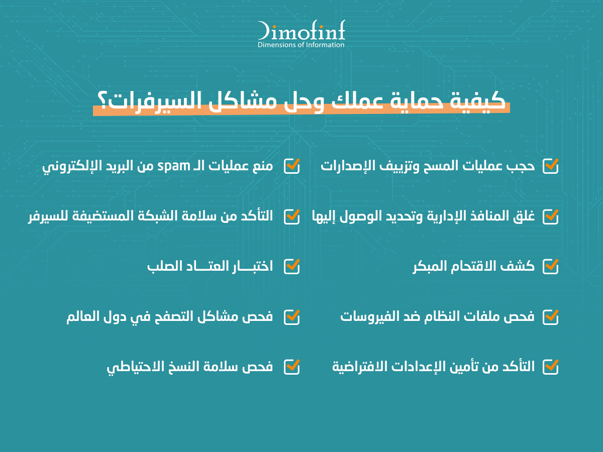 كيفية حماية عملك وحل مشاكل السيرفرات؟