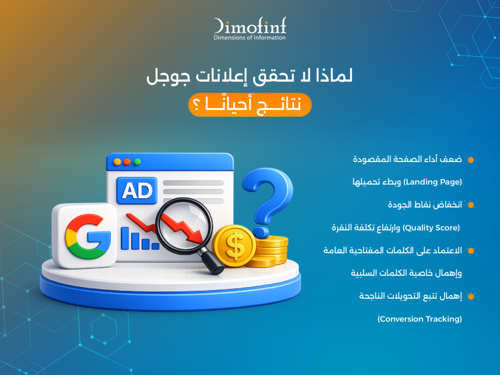 لماذا لا تحقق إعلانات جوجل نتائج أحيانًا؟