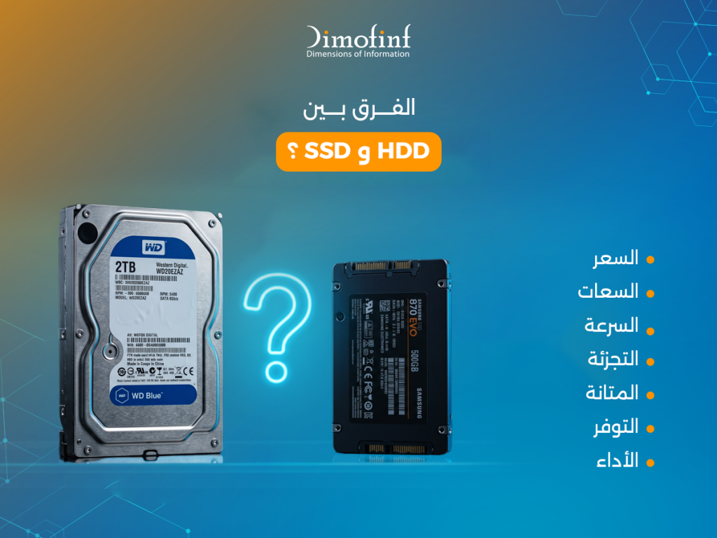 الفرق بين HDD و SSD