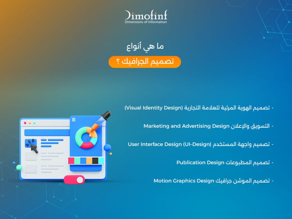 ما هي أنواع تصميم الجرافيك؟