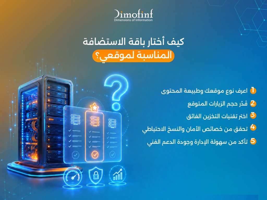 كيف أختار باقة الاستضافة المناسبة لموقعي؟