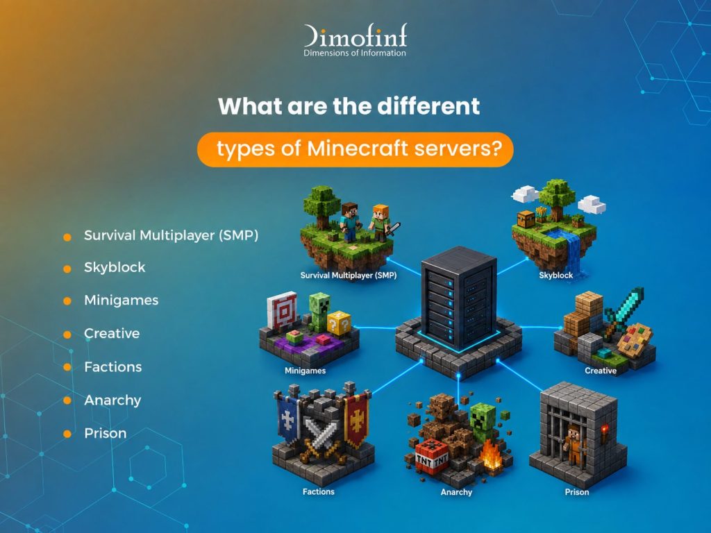 What are the different types of Minecraft servers